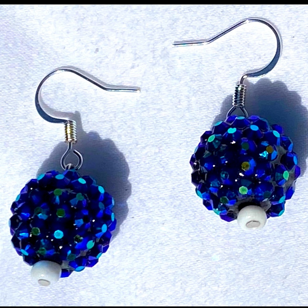 Blue Sparkle Earrings